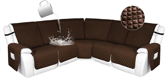 HDCAXKJ 100% Waterproof Reclining Sectional Couch Covers L Shape Recliner Sofa by HDCAXKJ