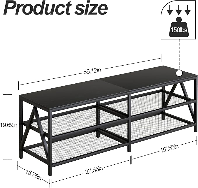 TV Stand for TVs up to 65 Inch, Entertainment Center for Living Room - Image 5