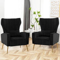 Accent Chairs Set of 2, Upholstered Living Room Chair by YUUIJOAA