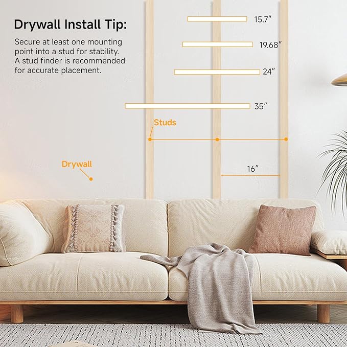 31.5in Floating Shelves for Wall, Wall Mounted Shelves for Decor Storage Set of - Image 5