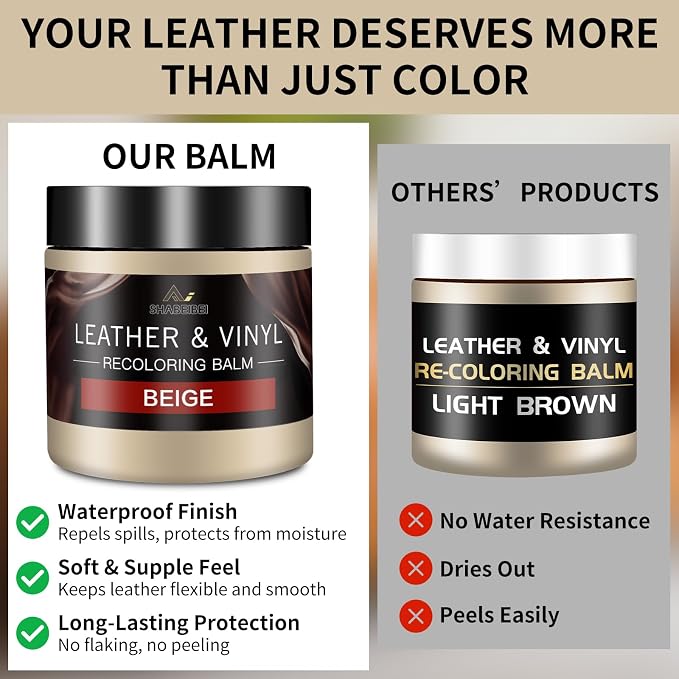 Leather Recoloring Balm and Leather Repair Kit - Image 2