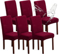 Genina Waterproof Chair Covers for Dining Room, Stretch Jacquard Dining Chair by Genina