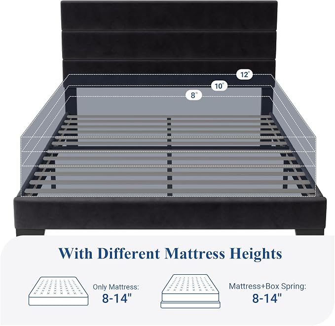 Allewie Queen Size Platform Bed Frame - Image 7