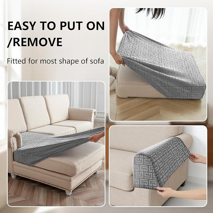 UNBBRRL Stretch Couch Backrest Cushion Cover - Image 4