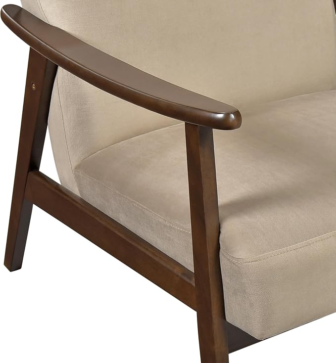 Lexicon Mid Century Modern Chair Velvet Accent Chair - Image 7