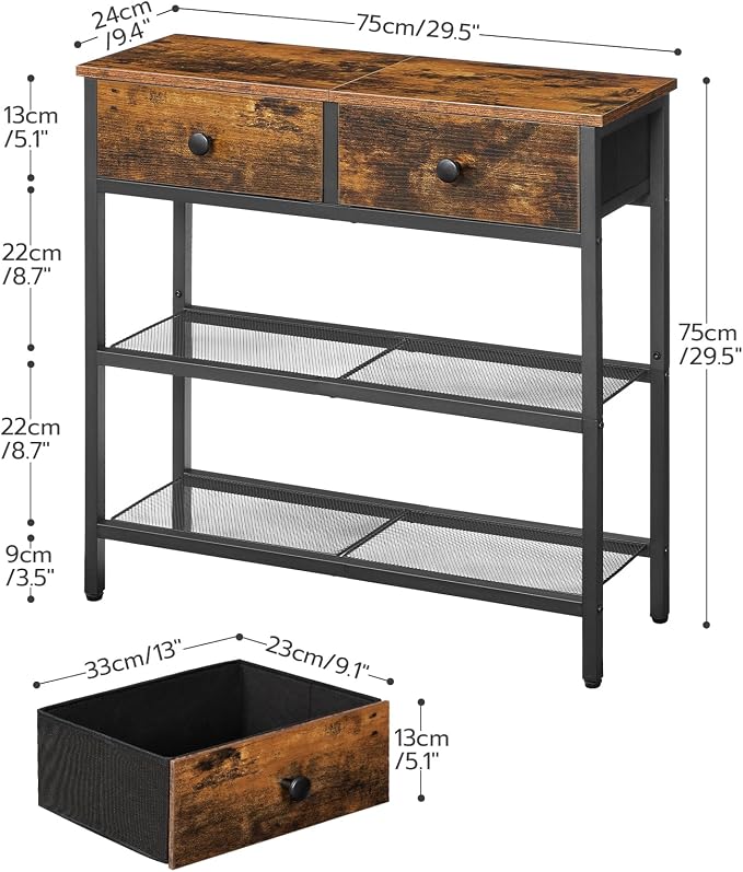 HOOBRO 29.5" Narrow Console Table - Image 3