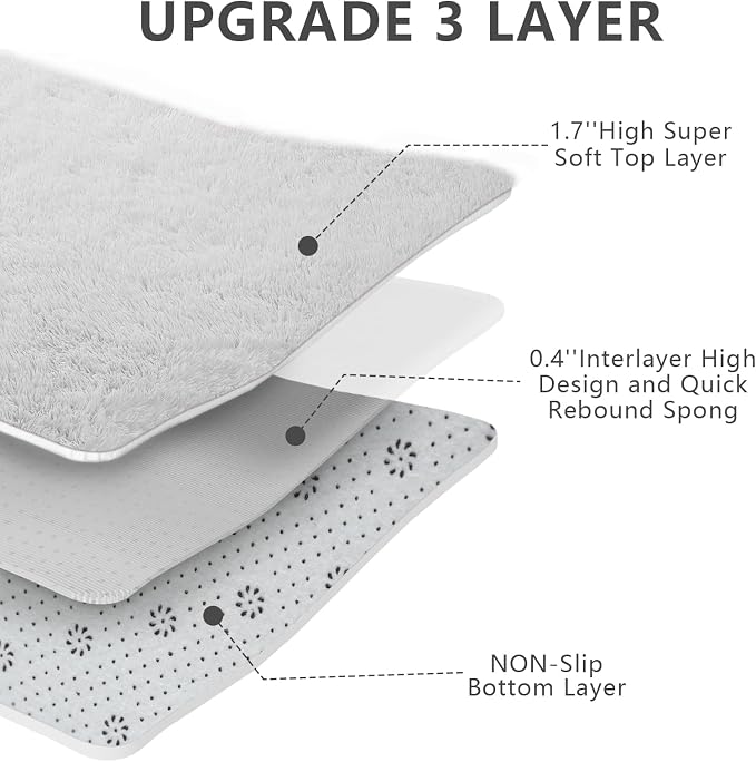 9X12 Large Area Rugs for Living Room Bedroom, Soft Fluffy Indoor Carpet Nursery - Image 5