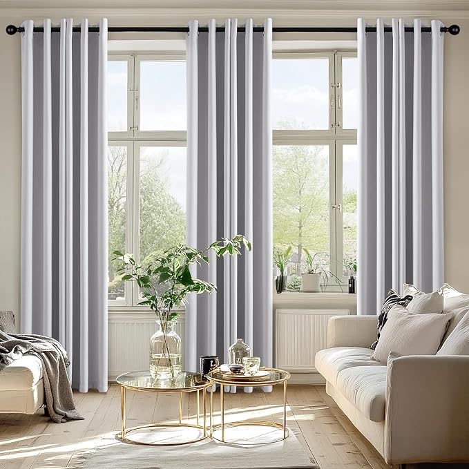 MIULEE Blackout Curtains for Bedroom Living Room 84 Inches Long 2 Panels - Image 6