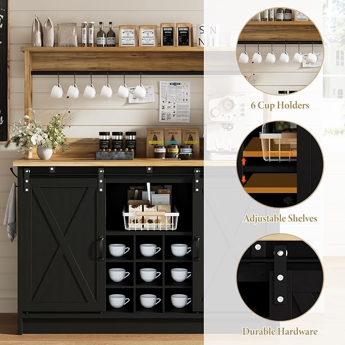 4ever2buy Coffee Bar Cabinet - Image 5