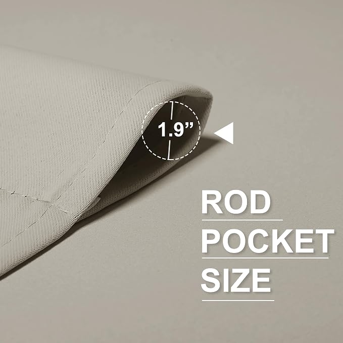 RYB HOME Kitchen Curtains Over Sink 36 inch Length, Rod Pocket Summer Light UV - Image 6