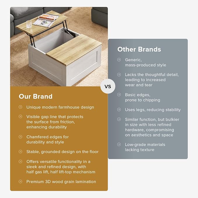 mopio Blake Lift Top Coffee Table - Image 7