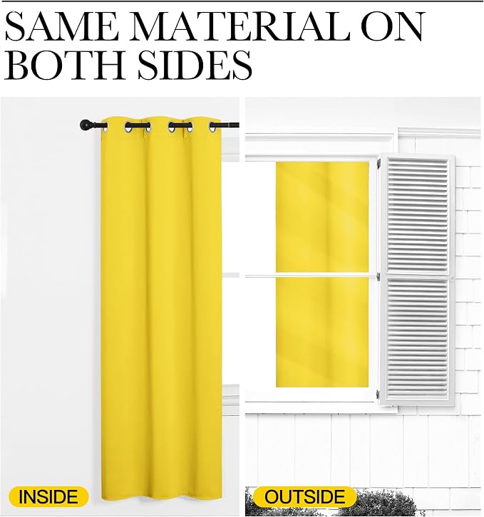NICETOWN Bedroom Curtains Blackout Drapery Panels, 2 Panels, 42 x 54 Inch - Image 5