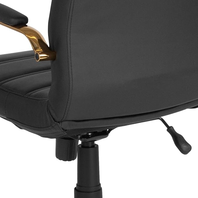 Flash Furniture Whitney Mid-Back Swivel LeatherSoft Desk Chair - Image 16