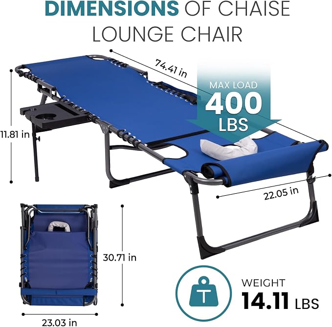 FUNDANGO Heavy Duty Tanning Chair - Image 3