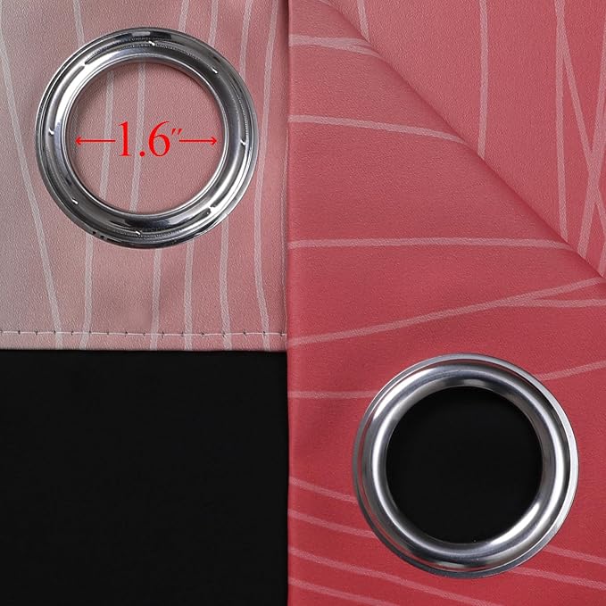 Estelar Textiler Red and Green Blackout Curtains - Image 7