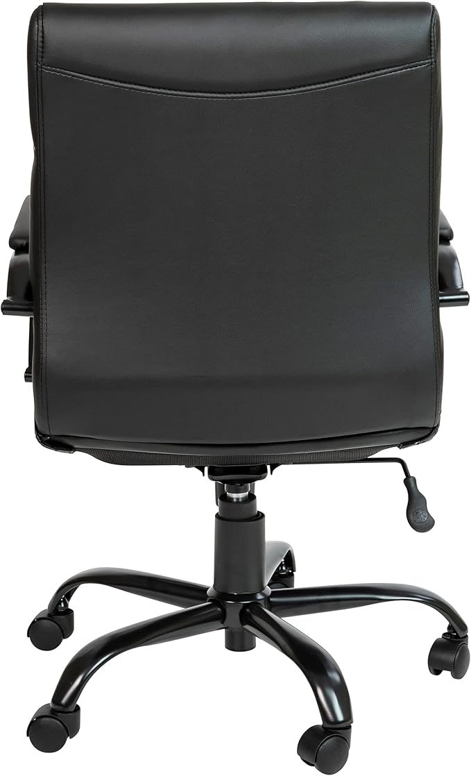 Flash Furniture Whitney Mid-Back Swivel LeatherSoft Desk Chair - Image 5
