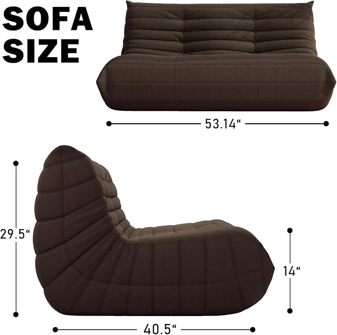Bean Bag Chair, Fireside Chair Bean Bag Sofa Large Bean Bag Chair - Image 2