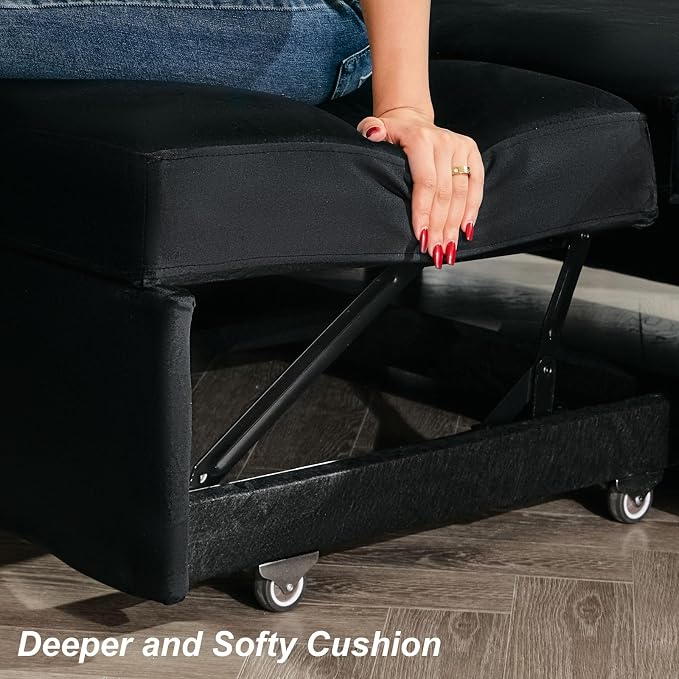 Belffin Modular Sectional Sleeper Sofa Bed - Image 5