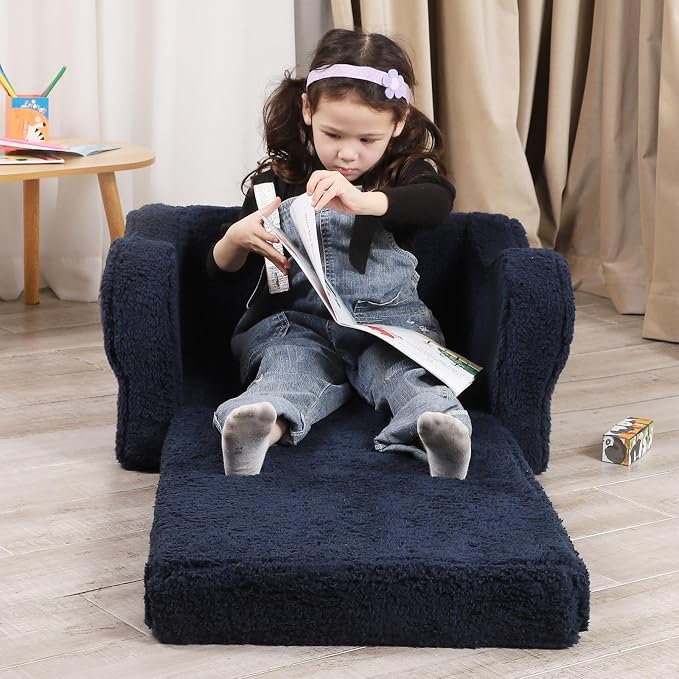 MOMCAYWEX Kids Sofa, 2-in-1 Flip-Out Foam Couch - Image 3