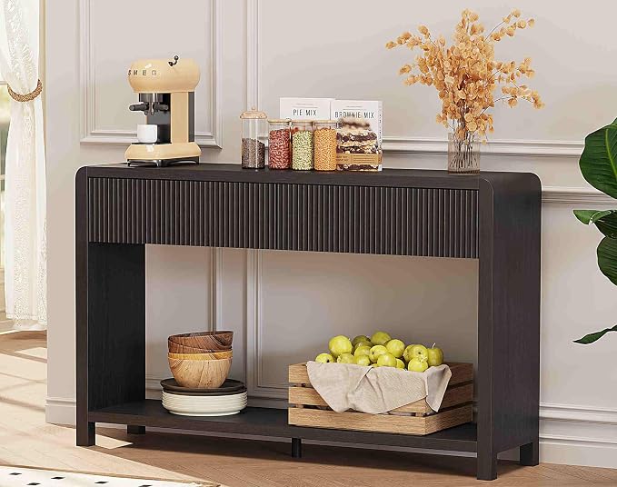 FATORRI Console Table for Entryway, Modern Sofa Table - Image 7