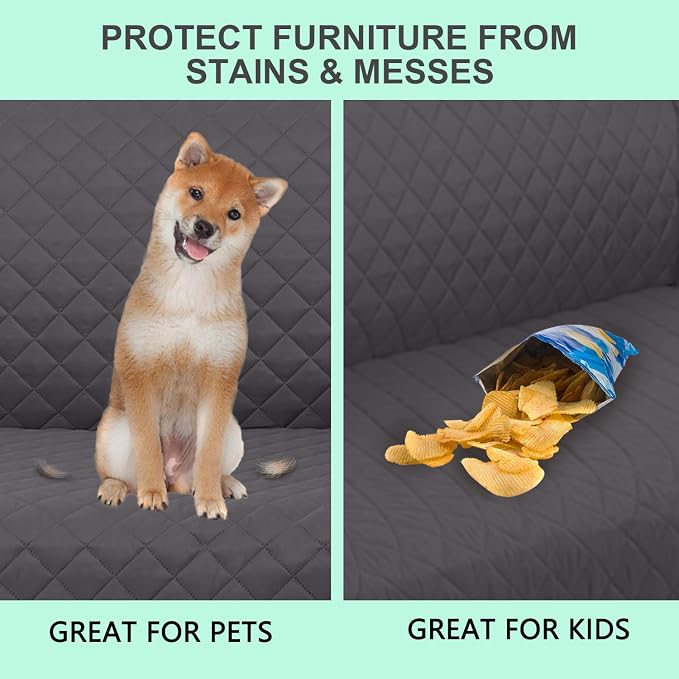Reversible Loveseat Sofa Covers Couch Cover Furniture Protector - Image 5