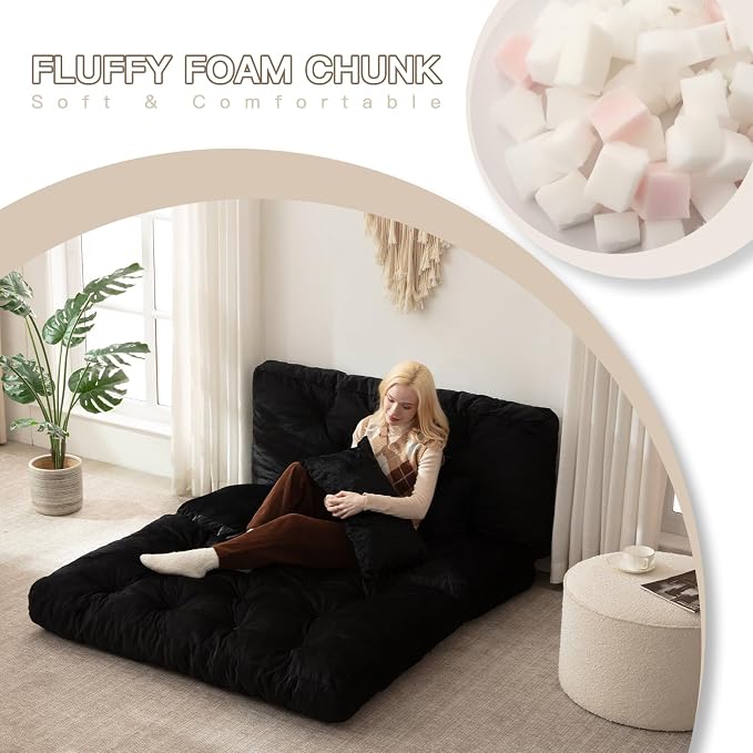 Folding Sofa Bed, Convertible Sleeper Chair - Image 3