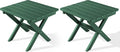 SERWALL Folding Outdoor Side Table Set of 2, Portable Adirondack Side Table by SERWALL