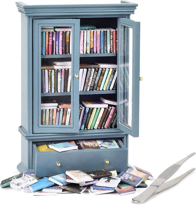 Anxiety Bookshelves, Anxiety Bookshelf, Handcrafted Mini Bookshelf by Unknown