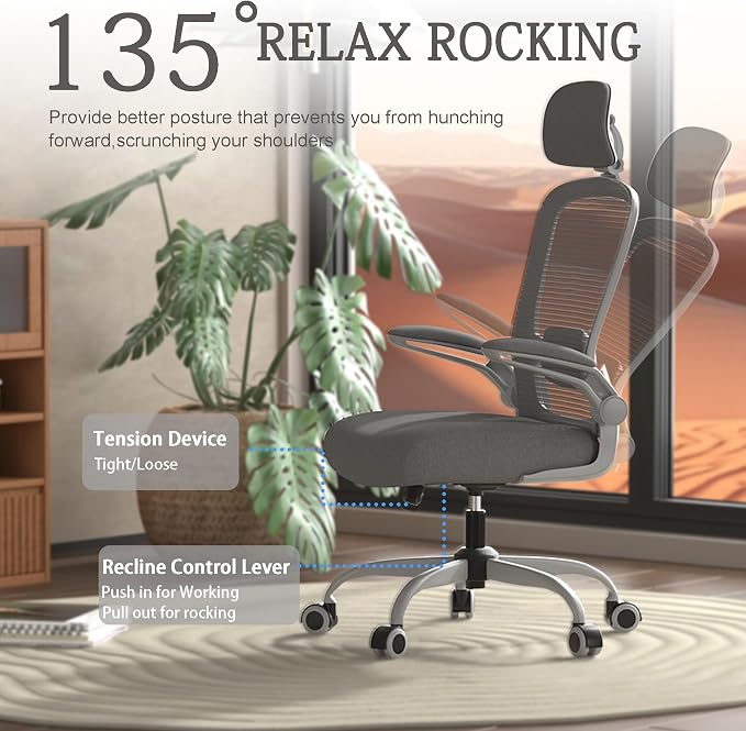 Mimoglad Office Chair, High Back Ergonomic Desk Chair - Image 6