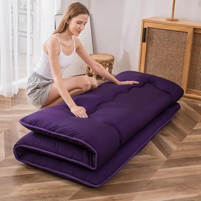 MAXYOYO Japanese Floor Mattress Futon Mattress, Thicken Sleeping Pad Foldable - Image 3