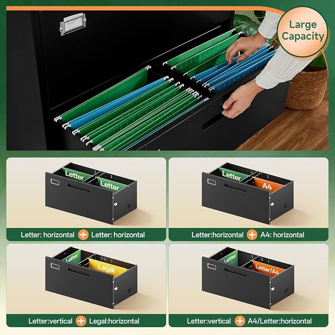 Letaya 2 Drawer File Cabinets - Image 5