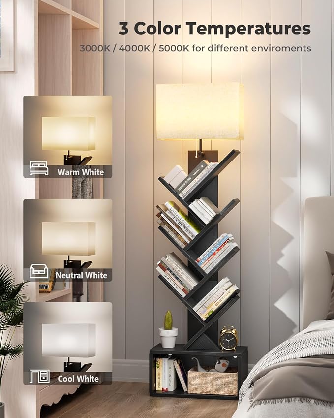 Evermagin 6 Tier Tree Bookshelf - Image 4