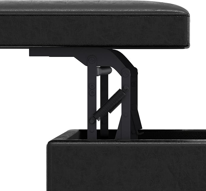 SIMPLIHOME Owen Lift Top Coffee Table Storage Ottoman - Image 11