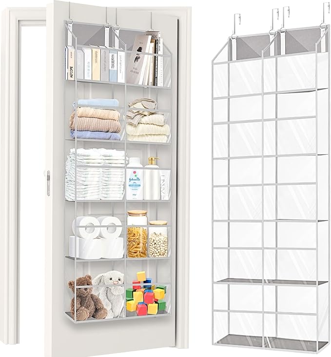 Over the Door Organizer 5 Tiers, Extra Large Behind Door Storage of 10 by Ofiray-home
