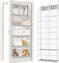 Over the Door Organizer 5 Tiers, Extra Large Behind Door Storage of 10 by Ofiray-home