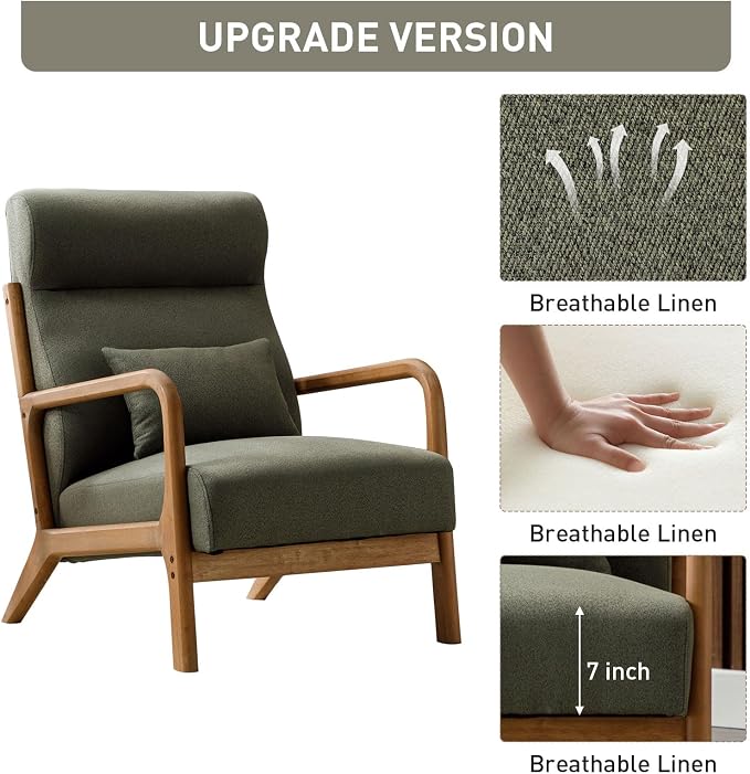 ANJ Mid Century Modern Accent Chair - Image 3