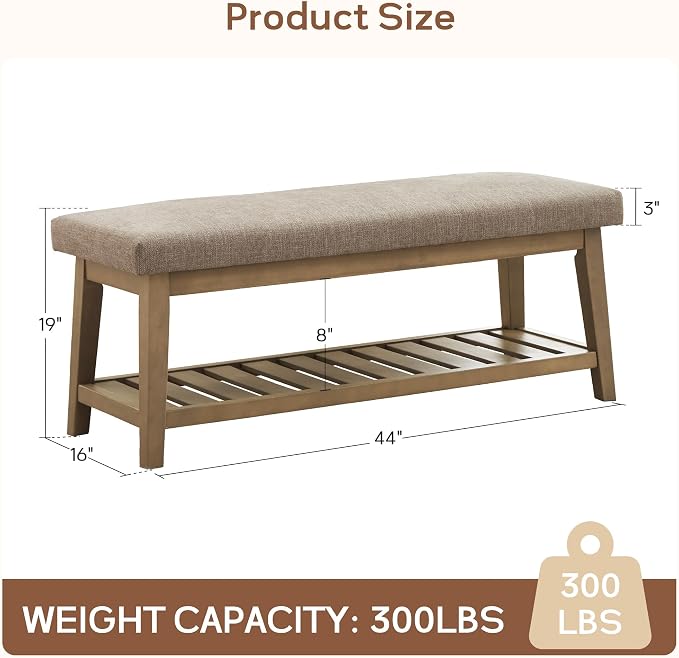 Zihanhome Entryway Shoe Bench - Image 2