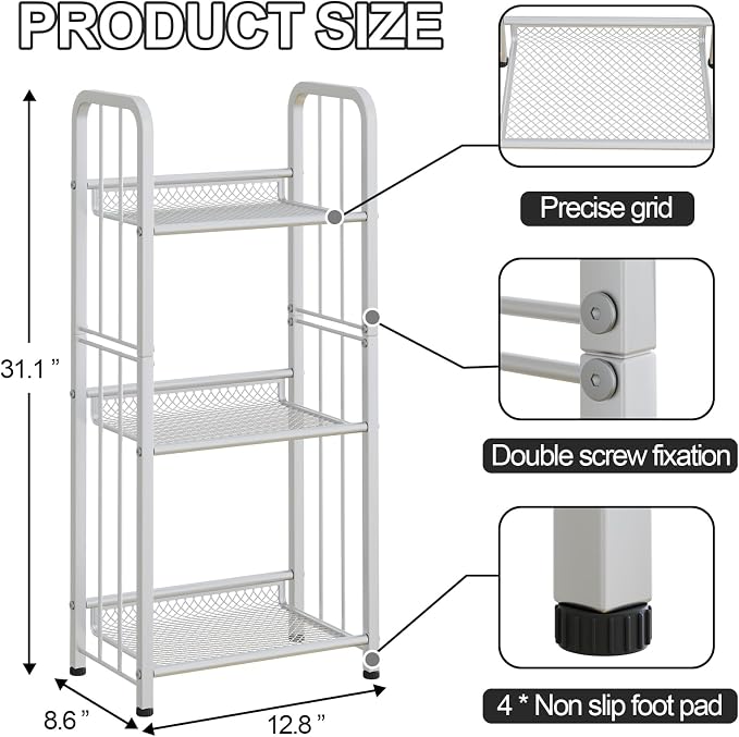 Bookshelf Storage Shelf Small Bookcase Freestanding Storage Stand - Image 3