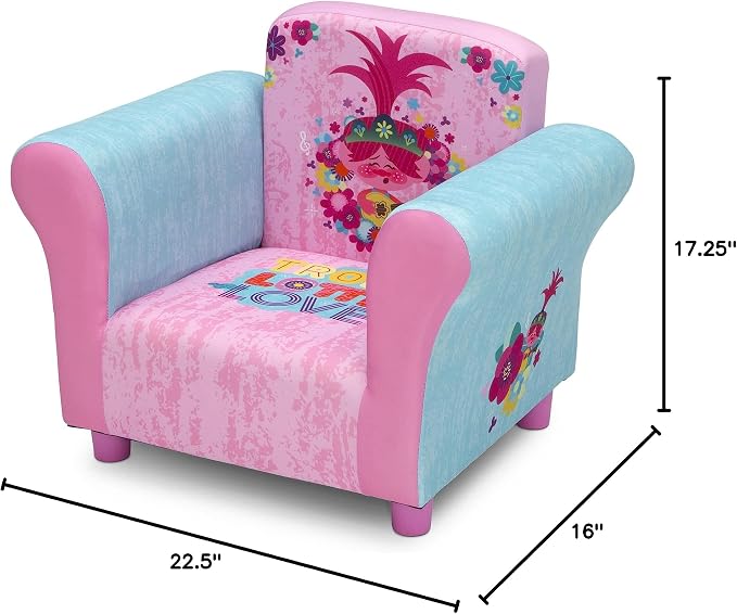 Delta Children Upholstered Chair, Trolls World Tour - Image 3