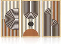 IARTTOP Mid century Modern Decor 16x32 Inch Large Boho Wood Wall Art Abstract by IARTTOP