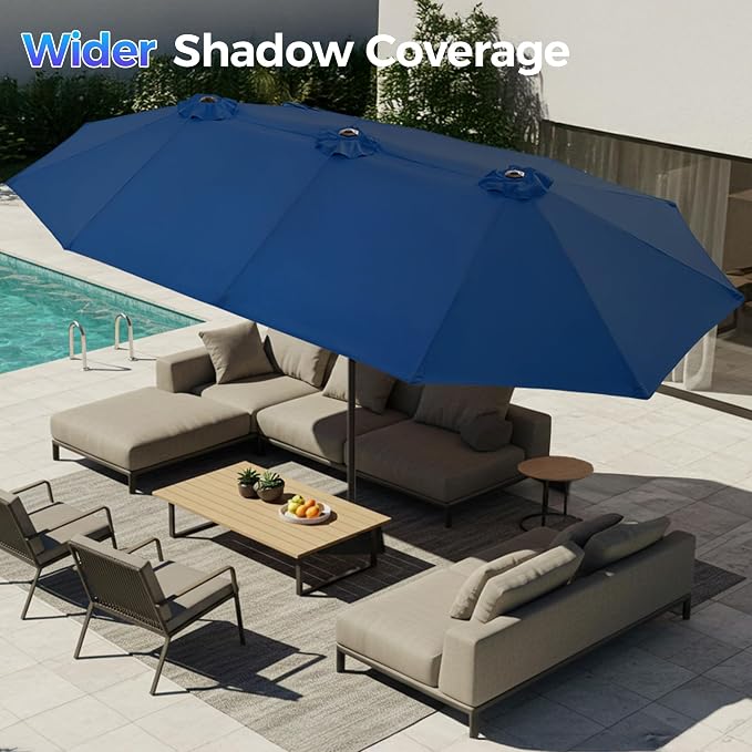 SUPERJARE 13FT Outdoor Patio Umbrella - Image 3