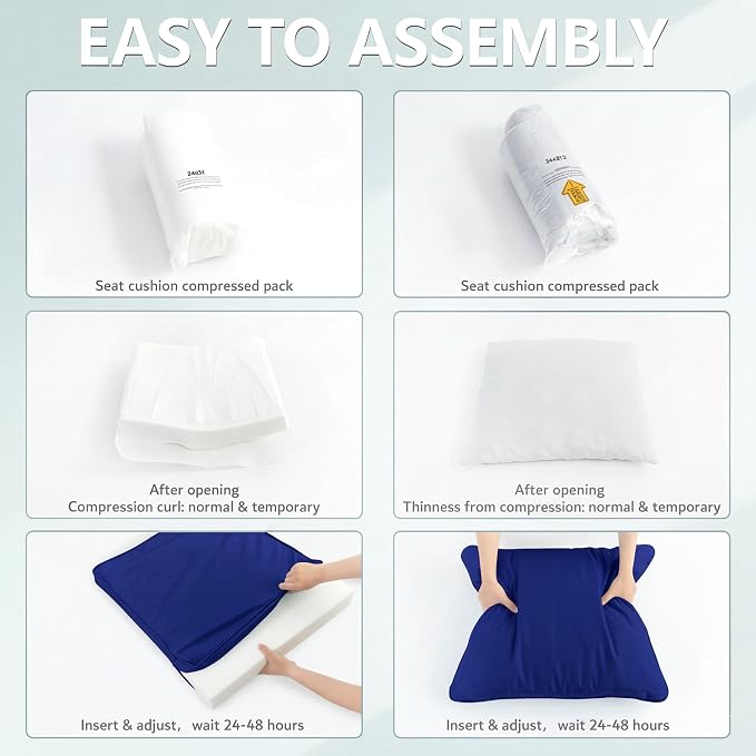 24x24 Inch Outdoor Chair Cushion - Image 8