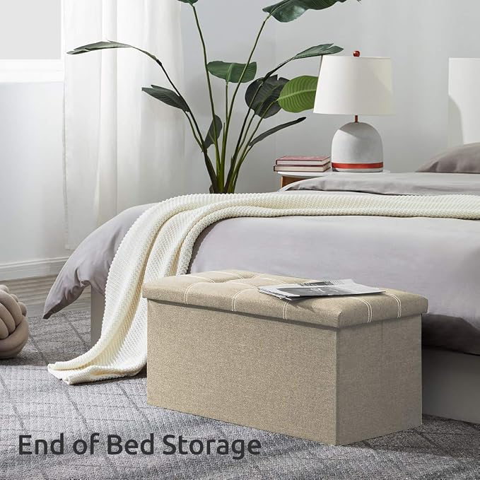 YOUDENOVA 30 inches Folding Storage Ottoman, Ottoman - Image 4