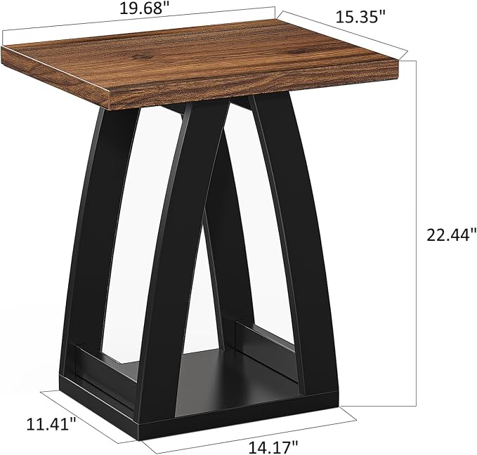 FROMJBEST End Table Set of 2, Side Table, Nightstand, Sofa Side Table - Image 3