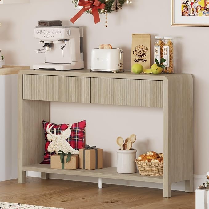 FATORRI Console Table for Entryway Storage, Wood Sofa Tables for Living Room - Image 2