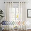 NICETOWN polyester Curtains for Windows 96 inch Length, Grommet Semi Sheer by NICETOWN