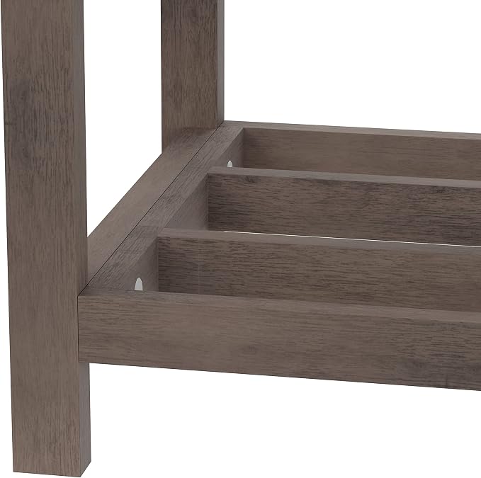 Hillsdale Furniture Amelia Vanity Stool, Antique Gray - Image 10