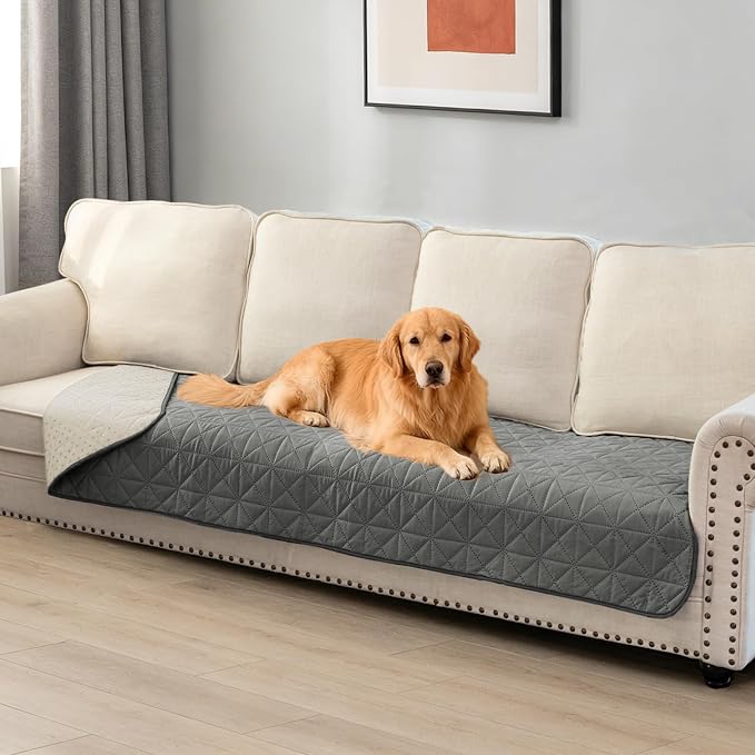 Ameritex Sofa Cover Waterproof for Seats Couch Cover for Dogs Pet Couch Cover - Image 5