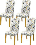 BIETYONE Stretch Dining Chair Covers Set of 4, Soft Removable Washable Kitchen by BIETYONE