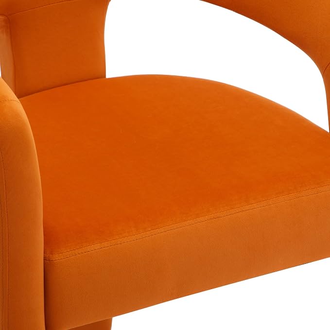 BESTANO Set of 3 Modern Velvet Fabric Upholstered Dining Chairs - Image 5